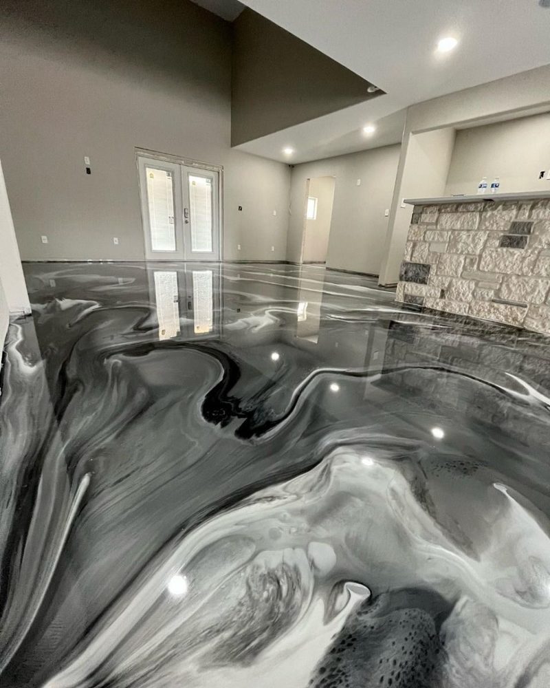 Living space, Charcoal swirl metallic